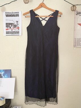 Vintage Overlay Goth dress